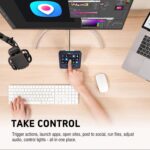VSDINSIDE Macro Keypad, Stream Controller Deck Gaming Streaming Shortcut Keyboard - Image 4